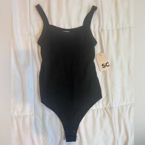 NWT SO Black Ribbed Favorite Bodysuit XS